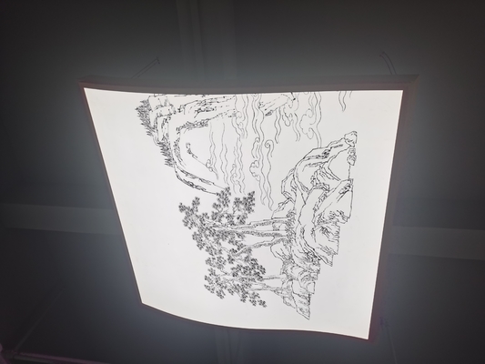 Bigger Size Square Pendant Panel Light With Pictures Cover Films With Soft Membrane Ceiling