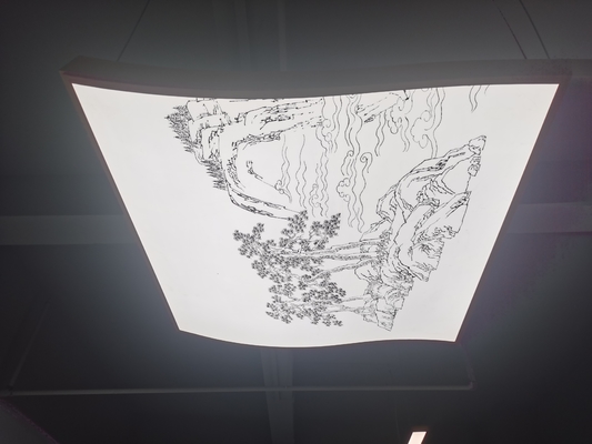 Bigger Size Square Pendant Panel Light With Pictures Cover Films With Soft Membrane Ceiling