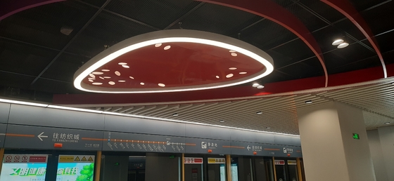 نوع غير منتظم من الشكل مصباح حلقات LED سقف 260W دائرة مصباح معلق